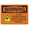 Signmission OSHA Warning Sign, 10" Height, 14" Width, Rigid Plastic, Danger Secondary Power Source, Landscape OS-WS-P-1014-L-12038 - alternate 1